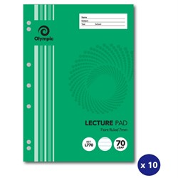 Olympic Lecture Pads Stripe A4 70 leaf 7mm